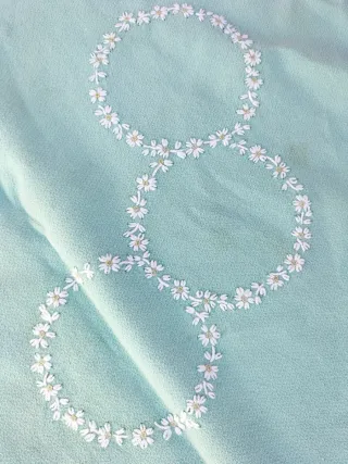 Mantelería y servilletas vintage florales