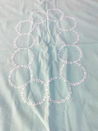 Mantelería y servilletas vintage florales