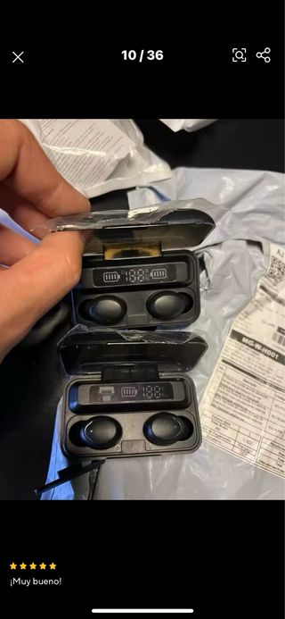 Auriculares Inalámbricos Bluetooth Negros