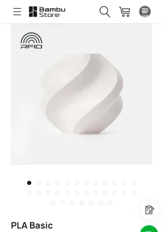 2 kg PLA Blanco Bambu Lab