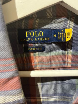 Camisa Polo Ralph Lauren cuadros mujer