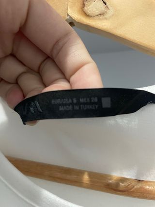 Vestido Zara Blanco y Vaquero