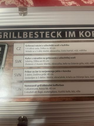 Set barbecue 5 pezzi