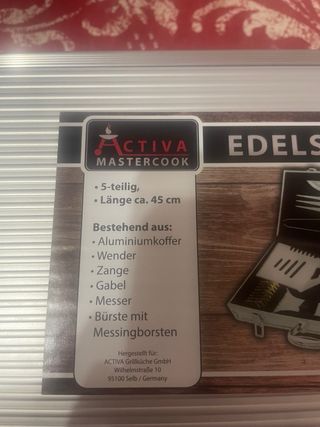 Set barbecue 5 pezzi