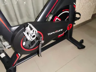 Bicicleta Estática Negra con volante 15 kg