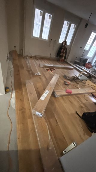 Instalación de tarimas