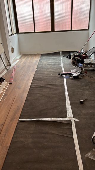 Instalación de tarimas