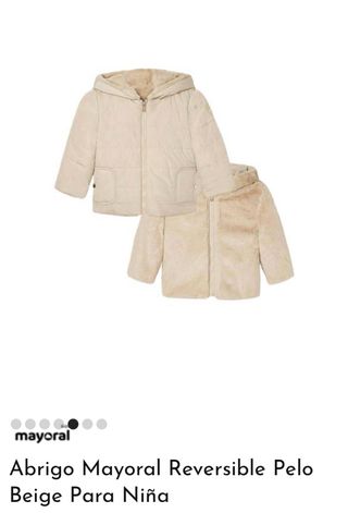 Abrigo niña reversible