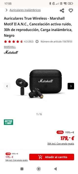Marshall Motif II ANC Nuevos