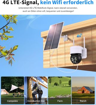 Cámara CCTV para exteriores Ankway 4G LTE