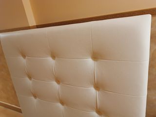 Cabecero de cama polipiel beige