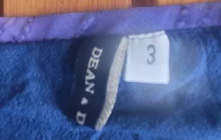 Falda gasa azul y morado talla L