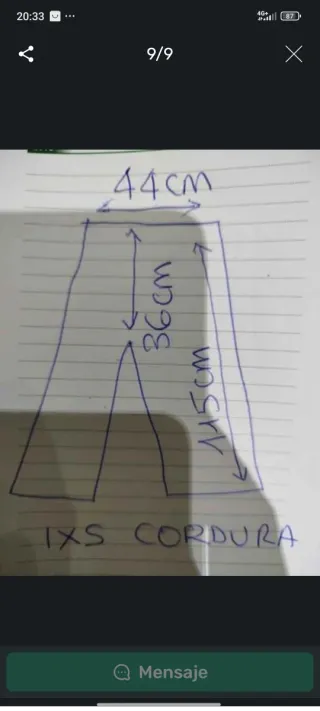 Pantalón Moto Cordura Talla XL Negro