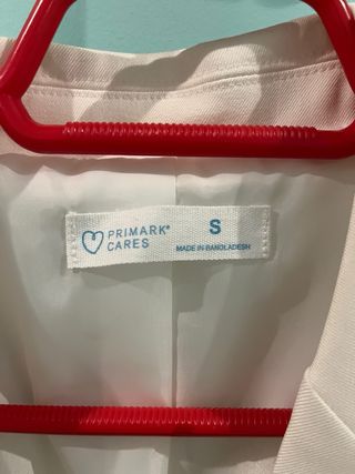 Americana blanca mujer Talla S