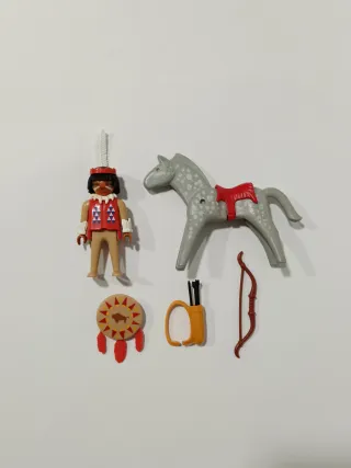 Playmobil Indio con Caballo y Accesorios