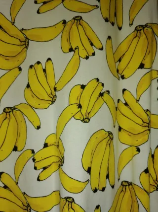 Camiseta larga con estampado de plátanos