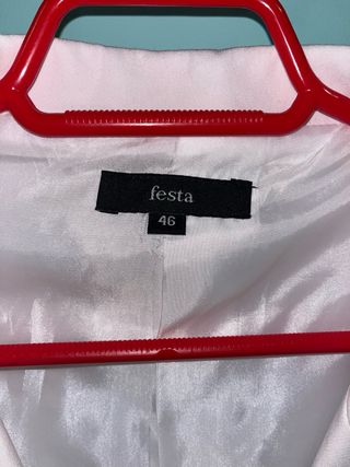 Americana blanca Festa Talla L/40