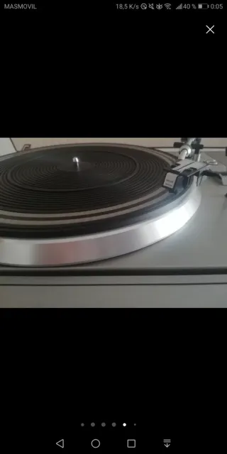 Philips 982 tocadiscos con cassette y radio Am/Fm