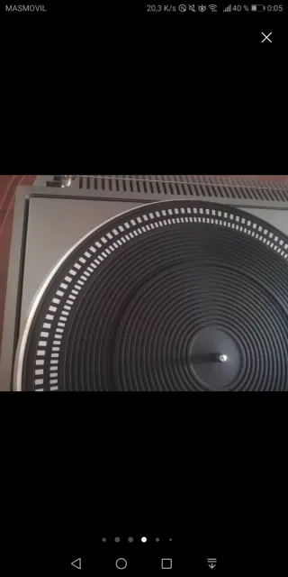 Philips 982 tocadiscos con cassette y radio Am/Fm