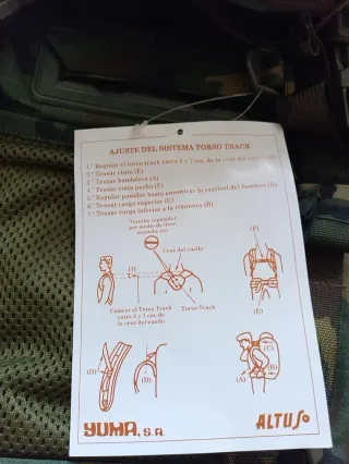 Mochila ejército altus 100 litros nueva con funda