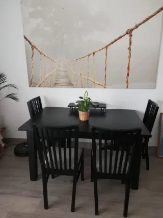 Mesa de comedor y 6 sillas