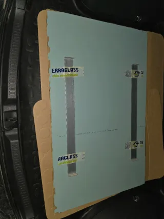 Dos Espejos sin marco 95x60 cm. Con abrazaderas