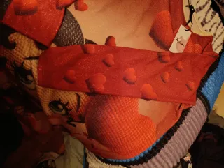 Vestido Betty Boop Largo Brillo Corazones.