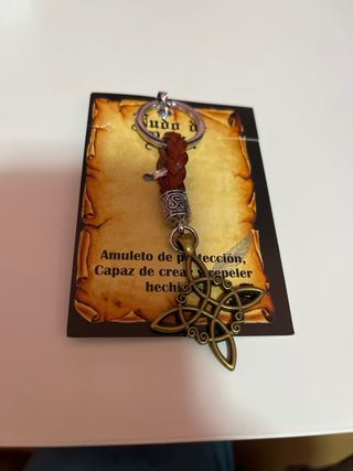 Llavero Nudo de Bruja Cuero