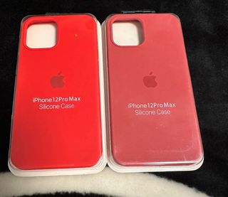2 Fundas iPhone 12 Pro Max Rojas