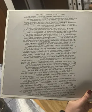 Vinilo LP Pérez Prado - Hoy (1981)