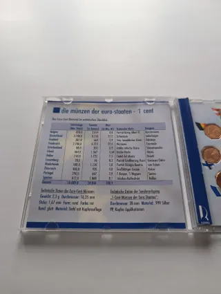 Moneda Plata 999 + Set 1 Cent Euro