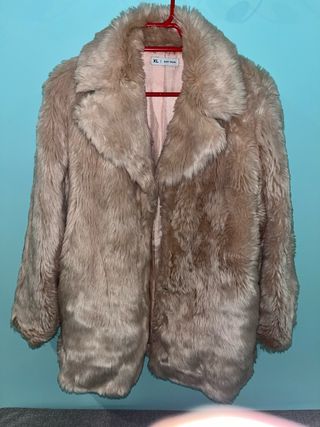 Abrigo beige mujer XL