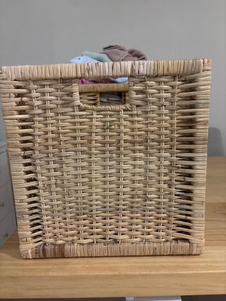 Cajas de mimbre Ikea apilables