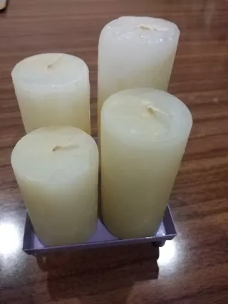 Conjunto 4 Velas Decorativas