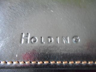 Portafogli Holding in pelle nero