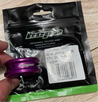 Abrazadera sillín Hope púrpura 36.4mm
