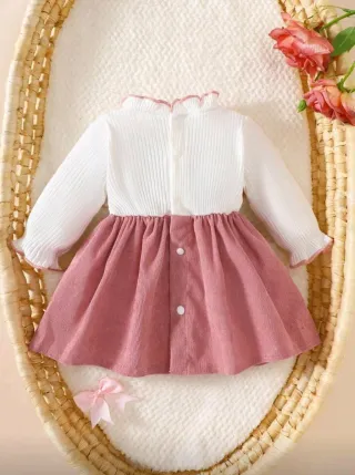 -Vestido bebé rosa 0-1 mes Reborn