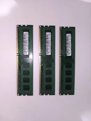 Pack 3x Samsung 2GB DDR3 PC3-8500U