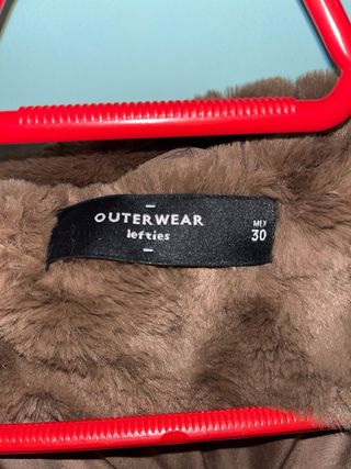 Abrigo de pelo sintético mujer