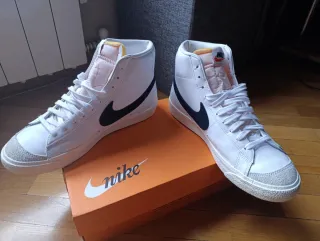 Nike Blazer Mid 77 Hombre Blancas Originales Madri