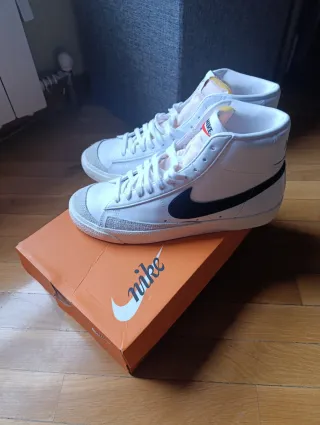 Nike Blazer Mid 77 Hombre Blancas Originales Madri
