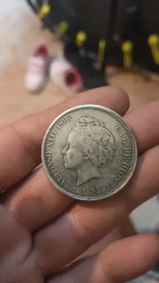 Cuatro Monedas AlfonsoXll 1882,1875,1885, Xlll1892