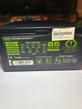 Fuente Alimentación FX850 Keep Out 850W