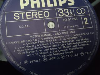 Vinilo Víctor Manuel - Año Tras Año