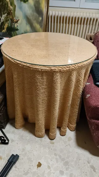 Mesa camilla con cristal y calentador