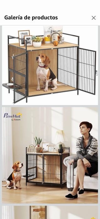 Jaula para perro tipo mueble PawHut