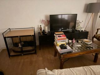 Jaula para perro tipo mueble PawHut