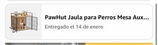 Jaula para perro tipo mueble PawHut