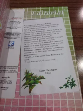 Livro de pequenas mensagens amor