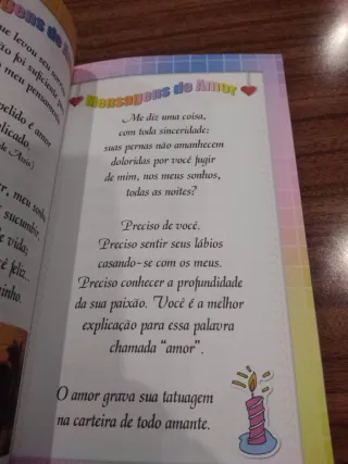 Livro de pequenas mensagens amor